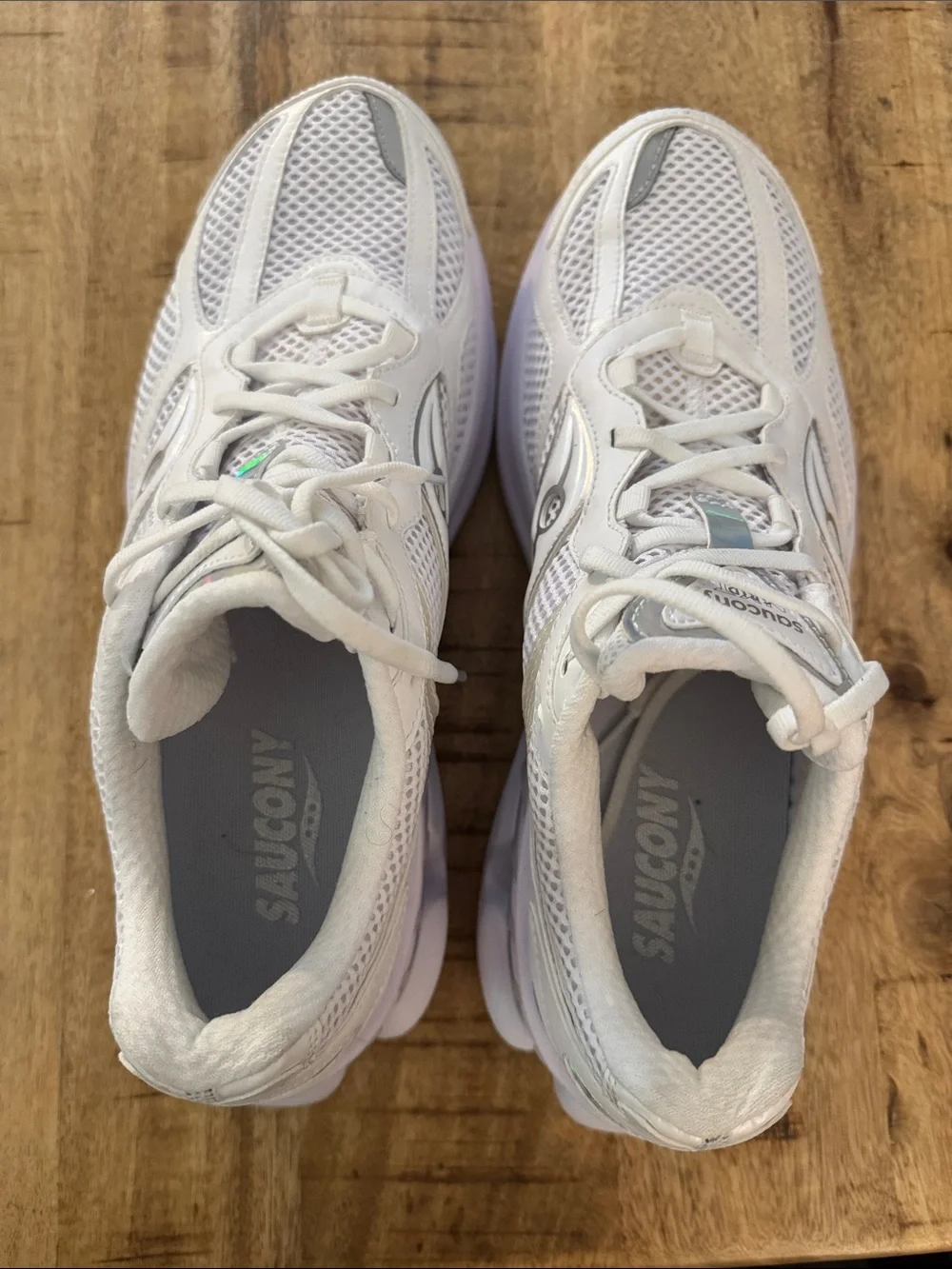 Saucony Women's GRID NXT White Mesh leather Lace-Up Athletic Sneakers NEW 12